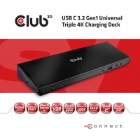 Club3D 4K ChargingDock USB-C 3.2 ->6xUSB3/DP/HDMI/LAN/Audio retail CSV-1562