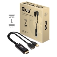 Club3D Adapter HDMI 2.0 > DP 1.2 4K60Hz HDR aktiv St/Bu retail CAC-1331