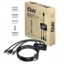 Club3D Adapter USB-C/HDMI/Mini-DP > HDMI aktiv St/St/St/St retail CAC-1630