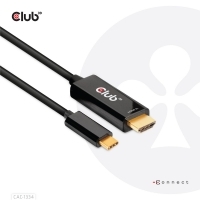 Club3D HDMI-Kabel A -> USB-C aktiv 4K60Hz 1,8m retail CAC-1334