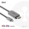 Club3D Kabel USB 3.2 Typ C > HDMI 2.1 HDR10 4K120Hz 3m akt retail CAC-1587