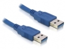 USB3.0 Kabel Delock A -> A M/M 1.00m blue 82534