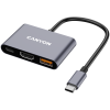 CANYON hub DS-4 3in1 USB-C Grey (CNS-TDS4)