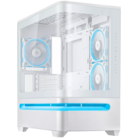 ASUS Prime AP202 White ARGB TG mATX - 90DC00P3-B19000