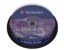 DVD+R MEDIJ VERBATIM 10PK DL C (43666)