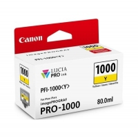 Črnilo CANON PFI-1000 RUMENA ZA imagePROGRAF PRO-1000, 80 ml (0549C001AA)