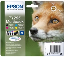 ČRNILO EPSON KOMPLET ČRNO,MAG,CYAN,RUMEN S PIGM. DURABriteUltraS22,BX305F Size M (C13T12854012)