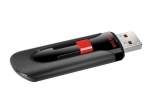 USB SANDISK 32GB CRUZER GLIDE, 2.0, črno-rdeč, drsni (SDCZ60-032G-B35)