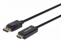 DisplayPort do HDMI kabel 1080p MANHATTAN, 1 m, črna 152662