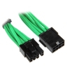 Podaljšek BitFenix 6+2-Pin PCIe 45cm - sleeved green/bl BFA-MSC-62PEG45GK-RP