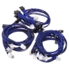 Super Flower Sleeve Cable Kit - black/blue SF-1000CS-BKBL