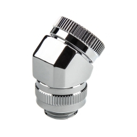 PHANTEKS Rotary Hard Tube Fitting 12mm 45 Grad G1/4 - chrome PH-RA45_CR12