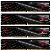 G.Skill Fortis black, DDR4-2400 Ryzen, CL15 - 64GB (4x16) F4-2400C15Q-64GFT