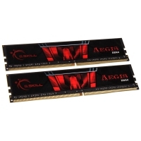 G.Skill AEGIS Series črn, DDR4-2400 CL17 32GB Dual-Kit F4-2400C17D-32GIS