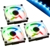 IN WIN Aurora RGB-LED ventilatorji, 120mm, Set-3x (Aurora Black/White)