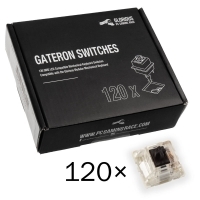 Glorious PC Gaming Race Gateron Black Switches (120 stikal) (GAT-BLACK)