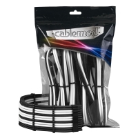 CableMod PRO ModMesh Cable Kit - črna/bela (CM-PCAB-BKIT-NKKW-3PK-R)
