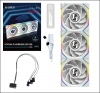 Lian Li Uni SL Wireless LCD 120 ARGB Rev. Blade 3-Pack 120mm White (12RSLLCD1W3W)