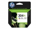 HP 304XL Tri-color Ink Cartridge za 300 strani N9K07AE