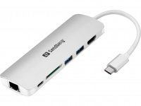 Sandberg USB-C Dock HDMI + LAN + SD + USB, 61W (136-18)