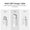 Ugreen USB 2.0 na Micro USB+Lightning+Type C (3v1) 1,5m UGRTI-50203