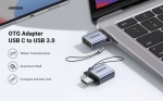 UGREEN USB-C na USB-A 3.0 adapter z vrvico - box (50283)
