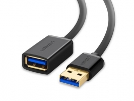 Ugreen USB 3.0 podaljšek (M na Ž) črn 3m - UGRTI-30127