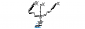 IcyBox trojni namizni nosilec za monitorja do diagonale 32