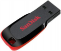 USB ključek Sandisk Cruzer Blade 64GB USB 2.0 črno-rdeč SDCZ50-064G-B35