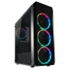 LC Power Gaming 703B Quad-Luxx ATX črno RGB LED (LC-703B-ON)