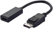 Ewent Adapter DisplayPort v HDMI, 0,15m (EW-140511-001-N-P)