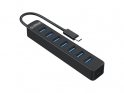 ORICO TWC3-7A USB-C hub s 7xUSB-A 3.0 črn (TWC3-7A-BK-EP)