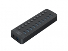 ORICO CT2U3-10AB USB hub 10xUSB-A 3.0 črno (CT2U3-10AB-EU-BK-BP)