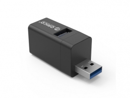 ORICO MINI-U32L USB hub 1x USB 3.0/2x USB 2.0 črn (MINI-U32L-BK-BP)