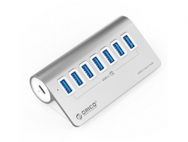 ORICO M3U7-G2 USB-C hub 7x USB-A 3.2 Gen2 (M3U7-G2-05-SV-BP)