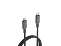 Kabel LINQ USB-C v USB-C, M/M, USB 4, 40Gbps, 8K 60Hz, 240W PD, 1m, pleten, LQ48029