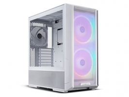 Lian Li LANCOOL 216, Midi-Tower, ARGB, kaljeno steklo, belo