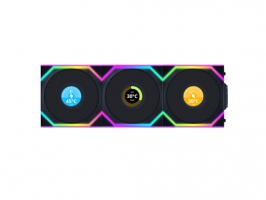 Lian Li UNI FAN SL Wireless LCD 120 ARGB 3‑Pack črn (12SLLCD1W3B)