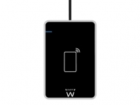 Čitalec pametnih in osebnih kartic Ewent, USB 2.0, NFC brezkontaktni, črn, EW1053