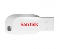 USB ključek 16GB Sandisk Cruzer Blade, USB 2.0, bel SDCZ50C-016G-B35W