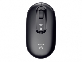 Miška Ewent Dual-Connect Wireless, 1200dpi, Bluetooth, USB, črna EW3241