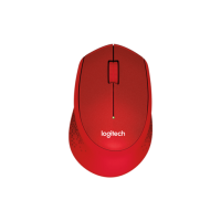 Miška Logitech M330 Silent Plus, rdeča 910-004911