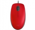 LOGITECH M110 SILENT USB optična rdeča miška (910-005489)