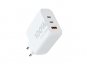 Stenski polnilec Xtorm 100W GaN² Ultra, 2x USB-C PD, USB-A XEC100