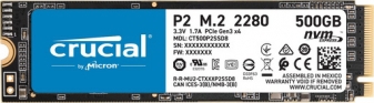 CRUCIAL P2 SSD 500GB M.2 80mm PCI-e 3.0 x4 NVMe, 3D QLC CT500P2SSD8