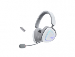 Slušalke ASUS ROG Delta II, Wireless, Bluetooth, bele