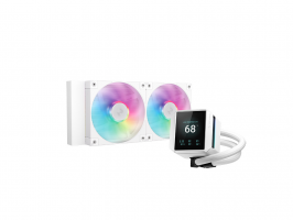 DeepCool MYSTIQUE 240 WH ARGB 240mm LCD (R-LX240-WHDSNMCP-G-1)