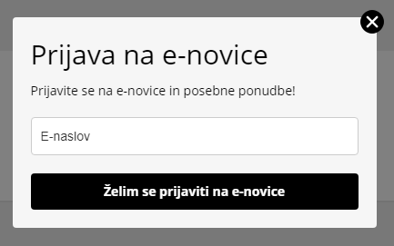 Prijava na e-novice
